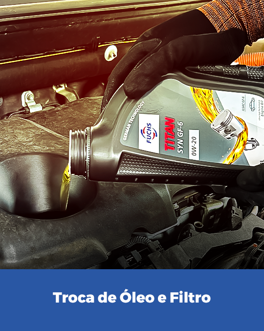 troca de óleo e filtro Ricamar Pneus